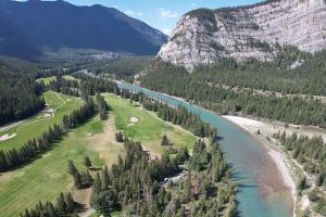 Banff Springs 11th River Aerial